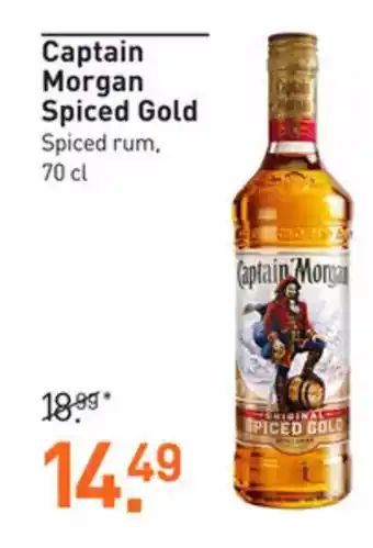 Gall & Gall Captain Morgan Spiced Gold Spiced rum, 70 cl aanbieding