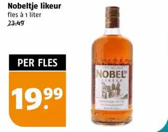 Poiesz Nobeltje likeur fles à 1 liter aanbieding