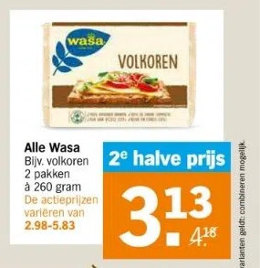 Albert Heijn Alle wasa aanbieding