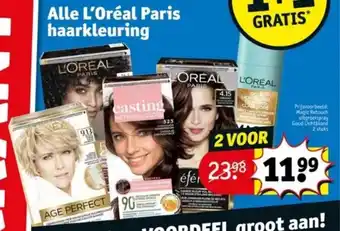 Kruidvat Alle L'Oréal Paris haarkleuring aanbieding