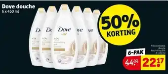 Kruidvat Dove douche 6 x 450 ml aanbieding