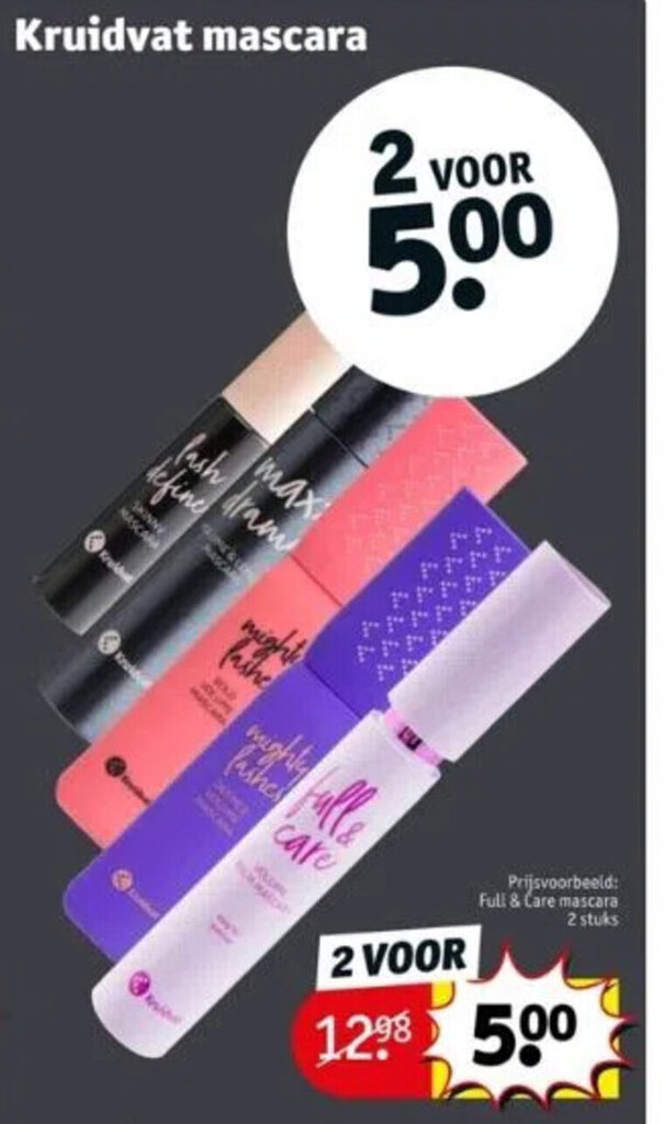 Kruidvat mascara aanbieding bij Kruidvat