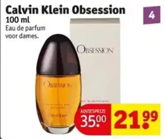 Kruidvat Calvin Klein Obsession 100ml aanbieding