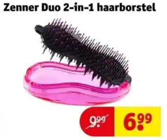 Kruidvat Zenner Duo 2-in-1 haarborstel aanbieding