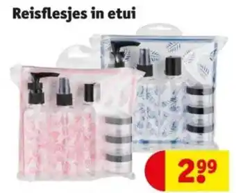 Kruidvat Reisflesjes in etui aanbieding