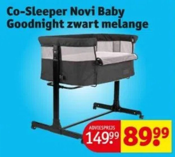 Campingbed Novi BabyⓇ Kiki Luxe Dark Grey Incl. Aankleedblad en Verhoger aanbieding bij Van