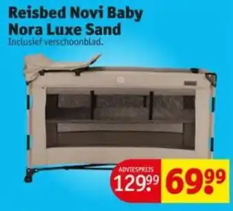 Kruidvat Reisbed Novi Baby Nora Luxe Sand aanbieding