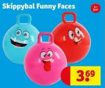 Kruidvat Skippybal Funny Faces aanbieding