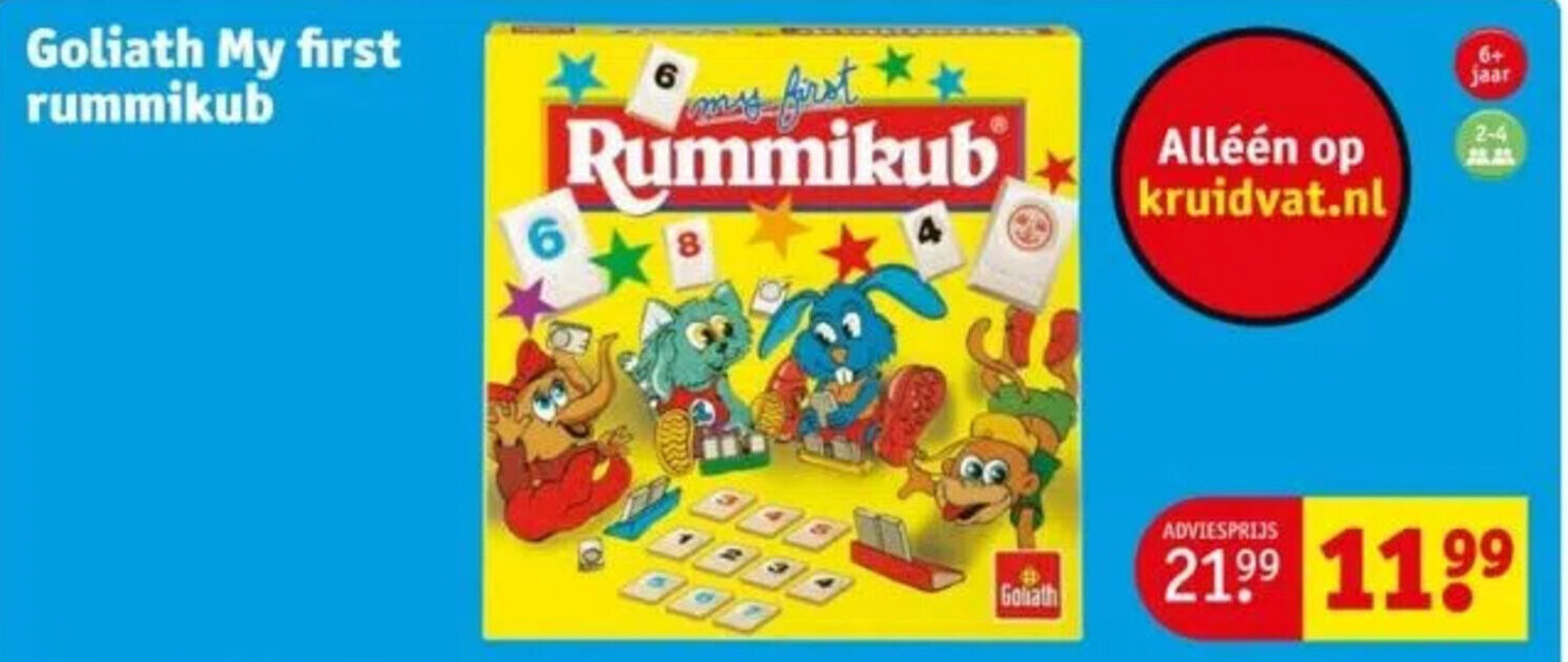 Goliath My first rummikub aanbieding bij Kruidvat