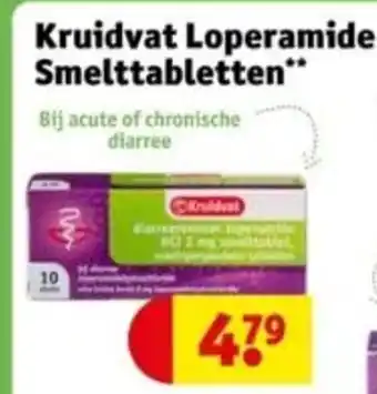 Kruidvat Kruidvat Loperamide Smelttabletten" aanbieding