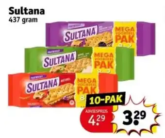 Kruidvat Sultana 437 gram aanbieding