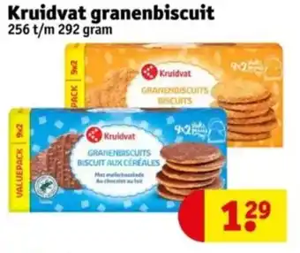 Kruidvat Kruidvat granenbiscuit 256 t/m 292 gram aanbieding