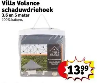 Kruidvat Villa Volance schaduwdriehoek aanbieding