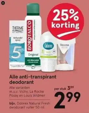 Etos Alle anti-transpirant deodorant aanbieding