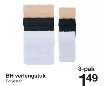 Zeeman BH verlengstuk Polyester 3-pak aanbieding