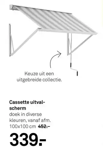 Karwei Cassette uitval- scherm doek in diverse kleuren, vanaf afm. 100x100 cm aanbieding