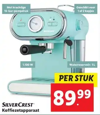 Lidl Silvercrest koffiezetapparaat aanbieding