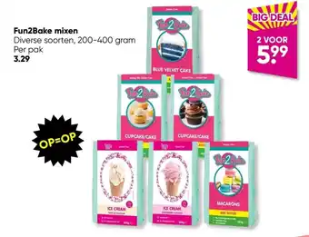 Big Bazar Fun2Bake mixen Diverse soorten, 200-400 gram aanbieding