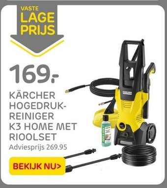Praxis KÄRCHER HOGEDRUK-REINIGER K3 HOME MET RIOOLSET aanbieding