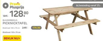 Praxis PICKNICKTAFEL aanbieding