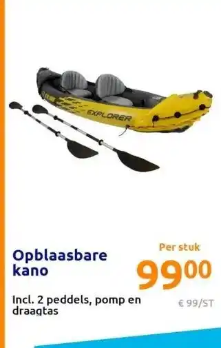 Action Opblaasbare kano aanbieding