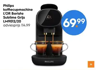 Blokker Philips koffiecupmachine l'or barista sublime grijs lm9012/20 aanbieding