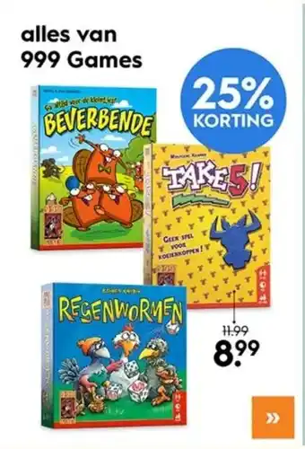 Blokker Alles van 999 games aanbieding