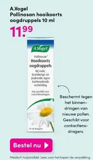 DA Pollinosan hooikoorts oogdruppels 10 ml aanbieding