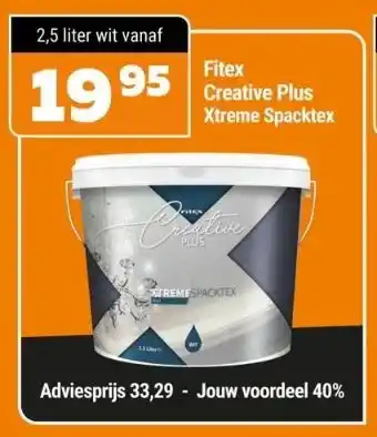 De voordeelmarkt Fitex creative plus xtreme spacktex aanbieding