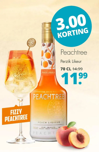 Mitra Peachtree perzik likeur aanbieding