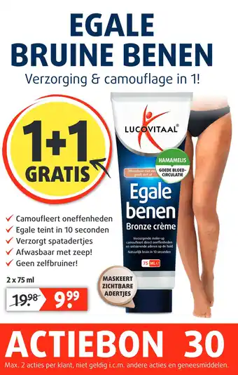 Lucovitaal Egale benen bronze crème aanbieding