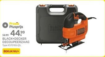 Praxis Black+decker decoupeerzaag aanbieding