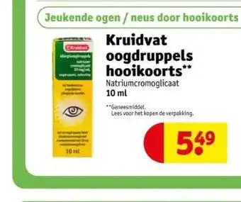 Kruidvat Kruidvat oogdruppels hooikoorts** aanbieding