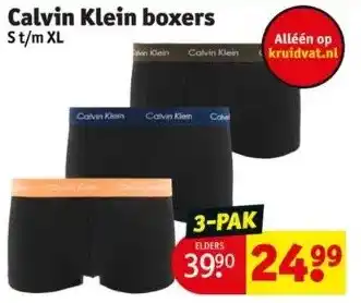 Calvin klein boxers aanbieding bij Kruidvat