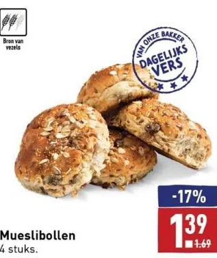 ALDI Mueslibollen aanbieding