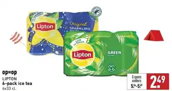 ALDI Op=op lipton 6-pack ice tea 6x33 cl. aanbieding