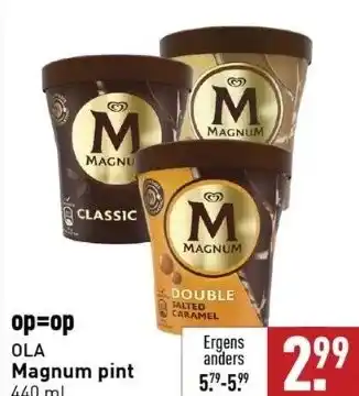 ALDI Magnum pint 440 ml. aanbieding