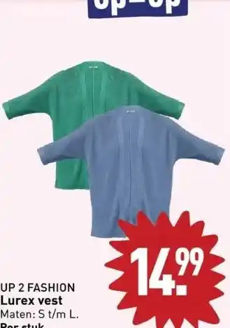 ALDI Up 2 fashion lurex vest maten: s t/m l. per stuk. aanbieding