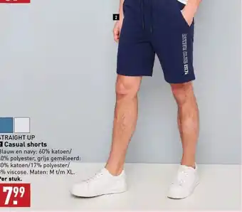 ALDI Straight up 2 casual shorts aanbieding