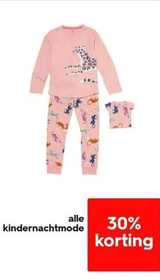 HEMA Alle kindernachtmode aanbieding