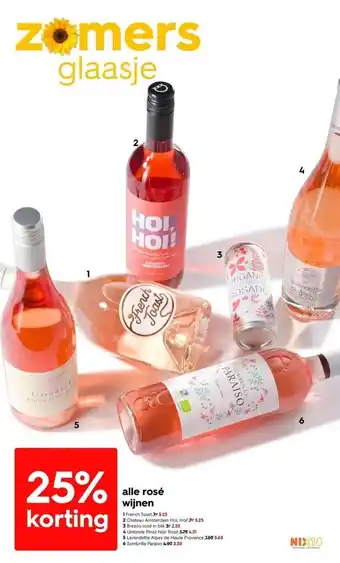 HEMA Alle rosé wijnen aanbieding