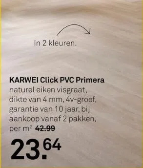 Karwei Karwei click pvc primera aanbieding