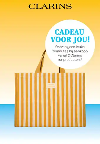 Mooi parfumerie Bij aankoop vanaf 2 clarins zonproducten aanbieding