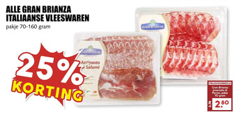 MCD Supermarkt Alle gran brianza italiaanse vleeswaren aanbieding
