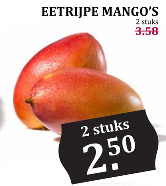 Boon`s Markt Eetrijpe mango's aanbieding