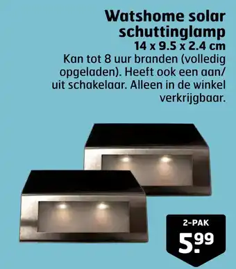 Trekpleister Watshome solar schuttinglamp aanbieding