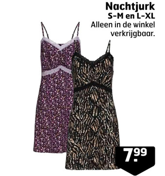 Trekpleister Nachtjurk aanbieding