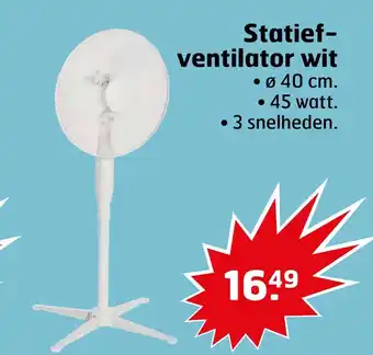 Trekpleister Statiefventilator wit aanbieding