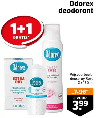 Trekpleister Odorex deodorant aanbieding