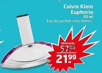 Trekpleister Calvin Klein Euphoria 30ml aanbieding